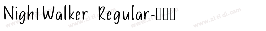 NightWalker Regular字体转换